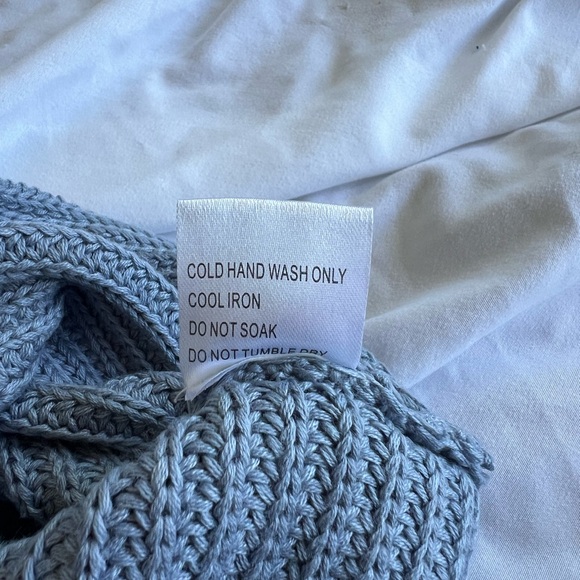 Princess Polly Light Blue Knit Sweater - Picture 6 of 6